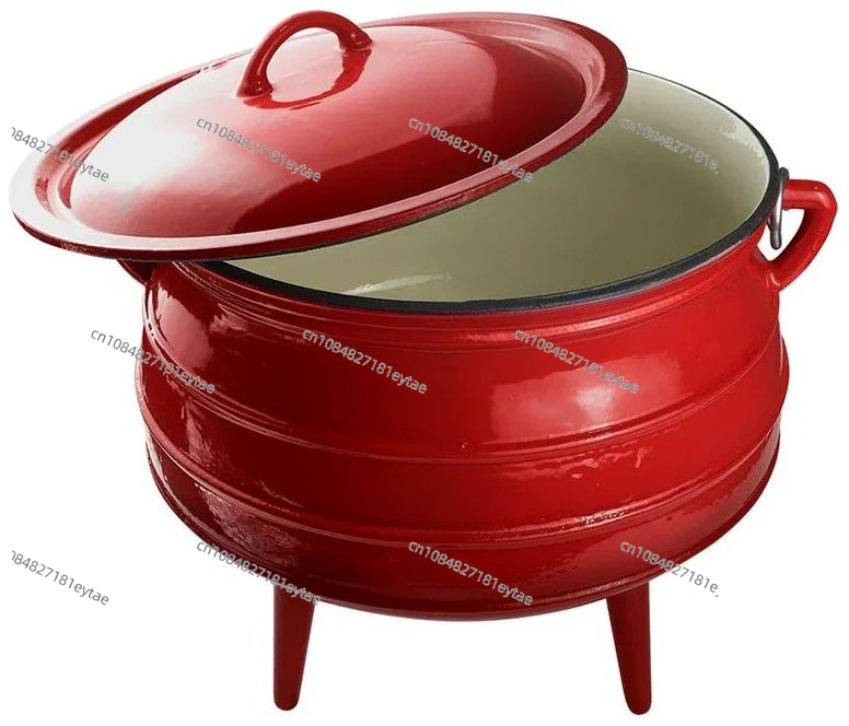Camp Dutch Oven Cast - Gloednieuwe Voorraad Emaille Gietijzeren Potjie Pot