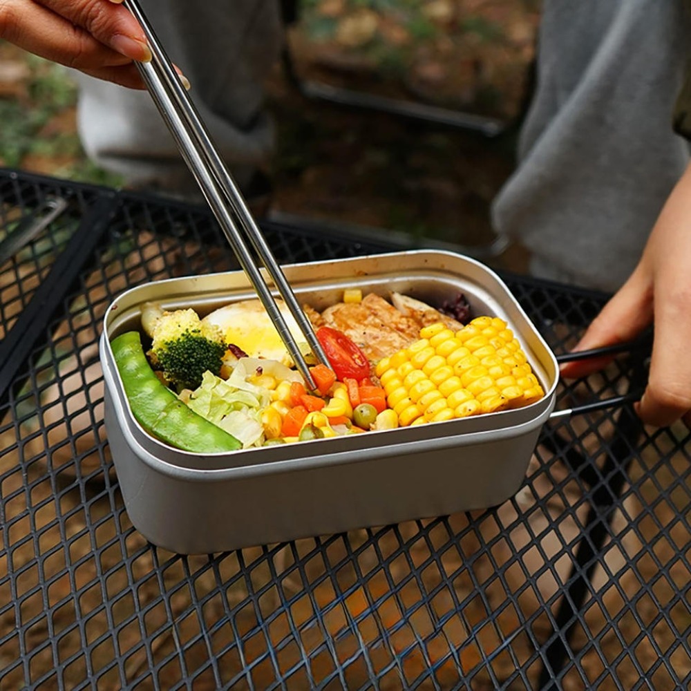 Camping Cooking Kitchen Set - Ultralicht serviesgoed Kampeerkookgerei Lunchbox Kookpotten Picknickaccessoires