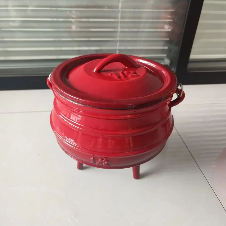 Camp Dutch Oven Cast - 1/2 # Gietijzeren emaille Nederlandse oven