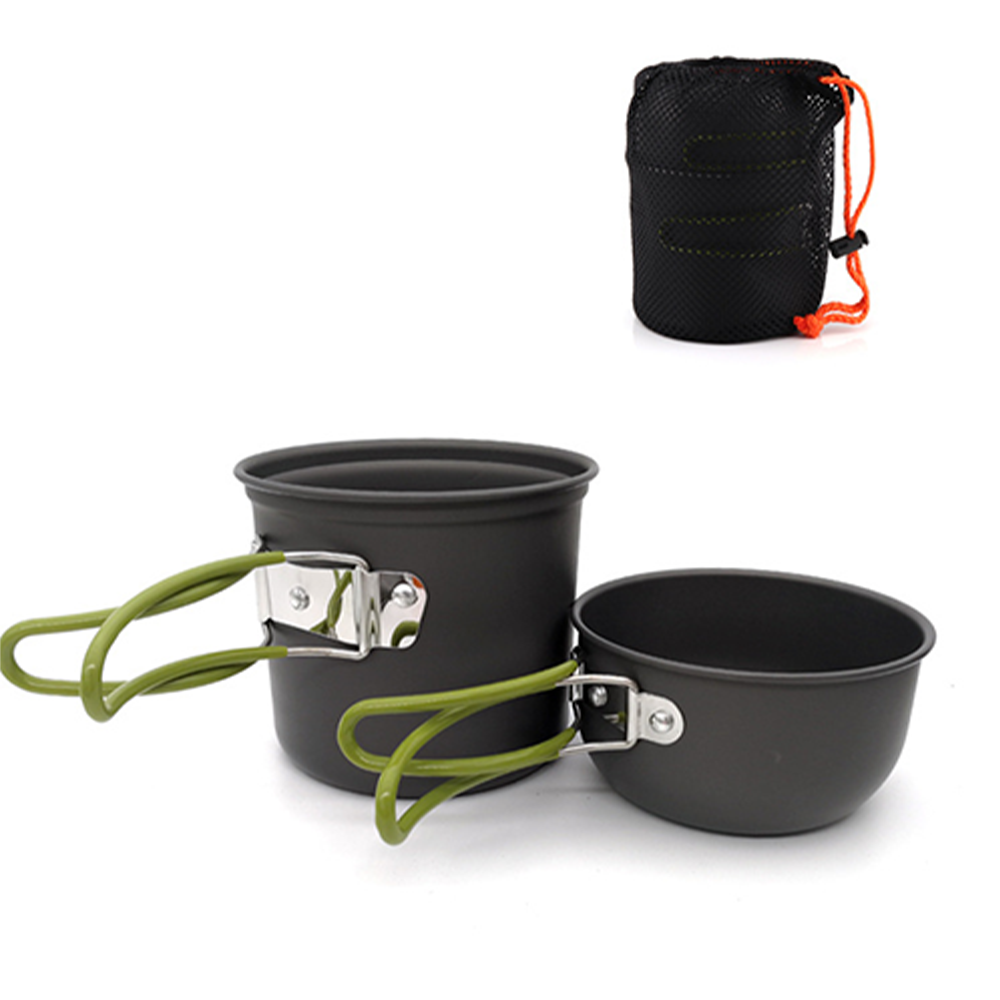 Camping Cooking Pot - Pacoone Ultralight Camping Servies Kookpot Gereedschapsset
