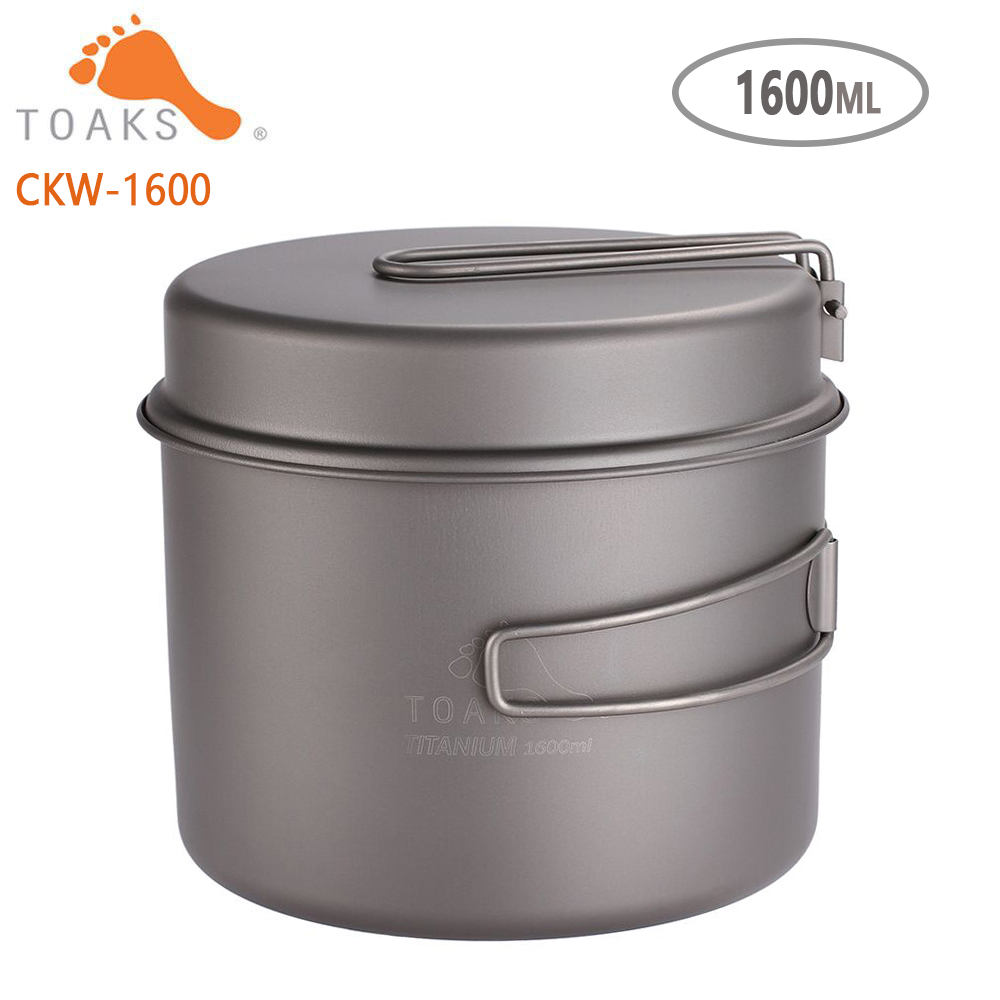Camping Cooking Kitchen Set - TOAKS Pannenset Ultralight Titanium Pot Koekenpan