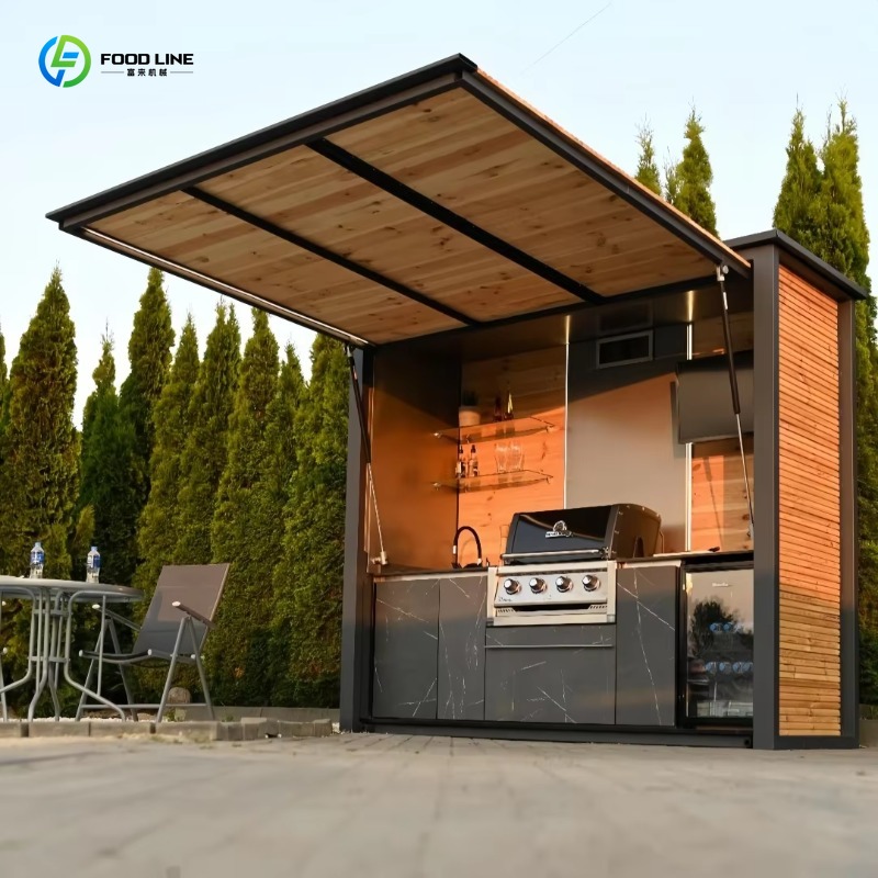 Camping Cooking Kitchen Set - Geïndividualiseerde geprefabriceerde buitenkeuken kastenset, weerbestendig, draagbare