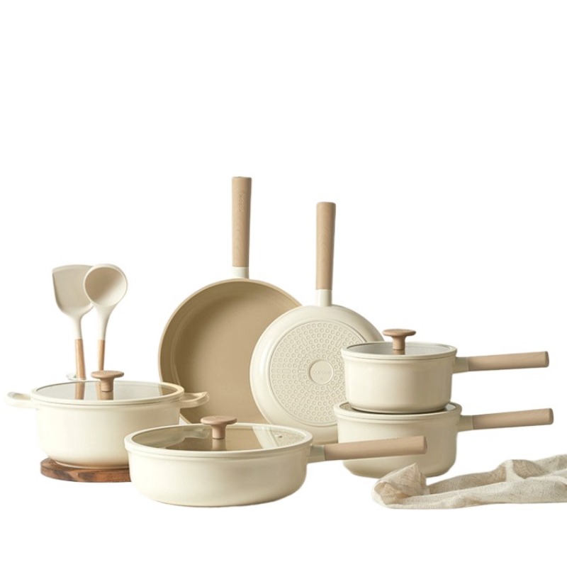 Camping Cooking Kitchen Set - Geling Chinese goedkope witte titanium keramische