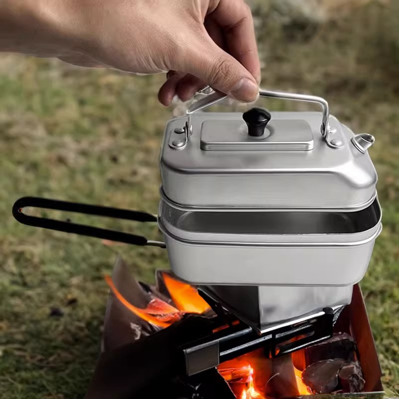 Camping Cooking Kitchen Set - Ultralichte Draagbare Picknick Camping Toeristenketel Theepot