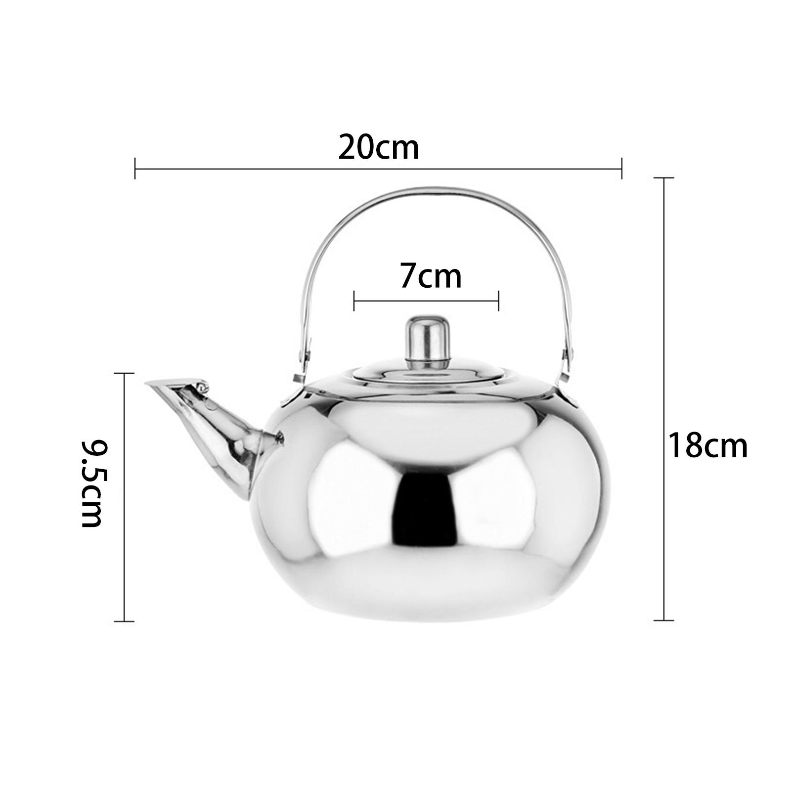 Camping Cooking Pot Large - Roestvrijstalen theepot met anti-verbrandingshandvat, grote capaciteit