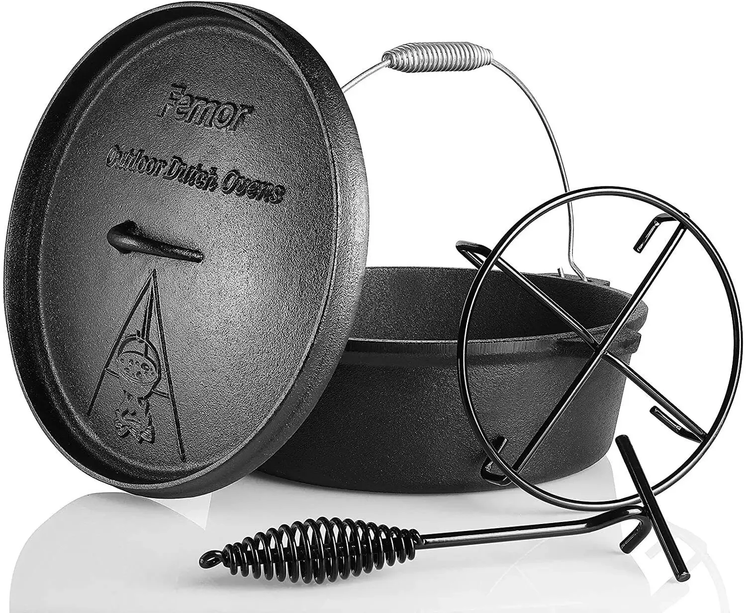 Camp Dutch Oven Cast - Femor Dutch Oven Gietijzer 5,8L Dutch