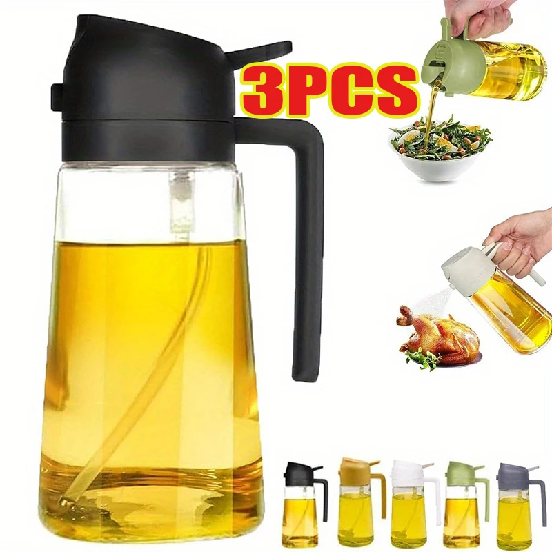 Camping Cooking Kitchen Set - Olieverstuiver 2-in-1 Plastic Huishoudelijke Keuken Olieverstuiverfles