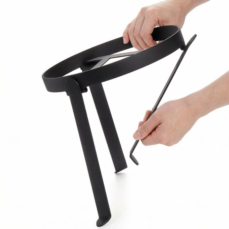 Camp Dutch Oven Cast - L71A Opvouwbare campingstatiefgrill met open vuur