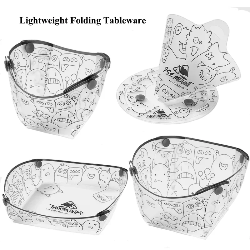 Camping Cooking Bowl - Outdoor Lichtgewicht Opvouwbare Servies Draagbare Kom