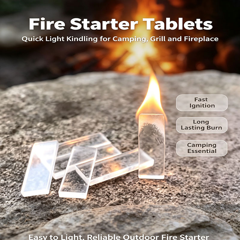 Fire Starter Cube - 100 stuks waterdichte vuuraanstekerblokjes, langdurige snelbrandende