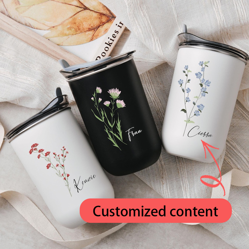 Camping Cooking Pot - Gepersonaliseerde Rode Wildflower RVS Beker, Gepersonaliseerde