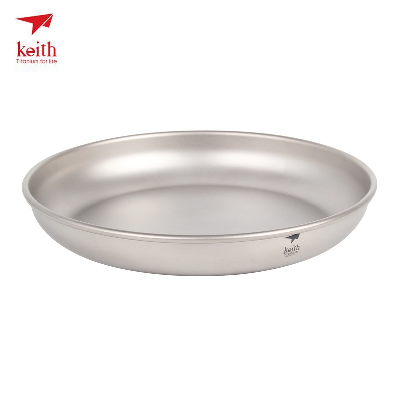 Camping Cooking Bowl - Keith Titanium Plaat Camping Titanium Gerechten