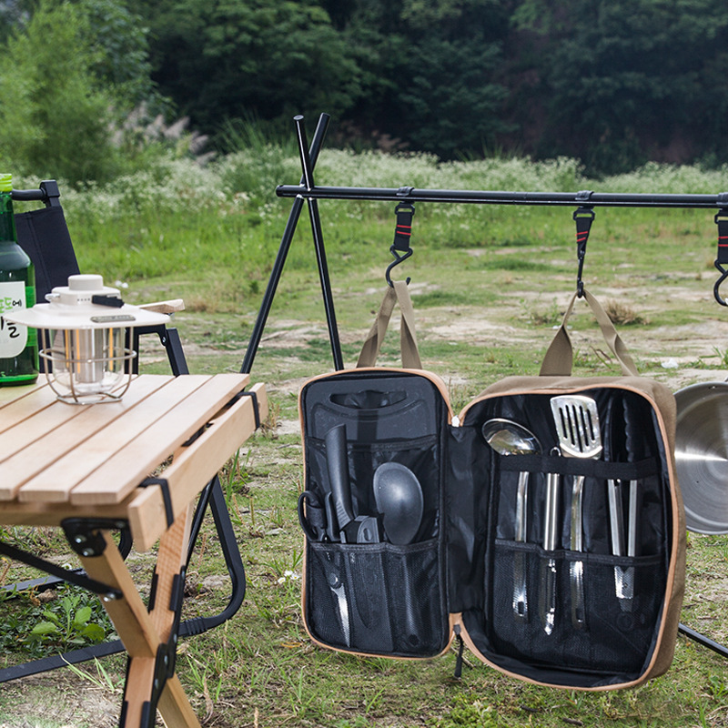 8-delige campingkeukenset met  - Camping Cooking Kitchen Set recensie en prijs
