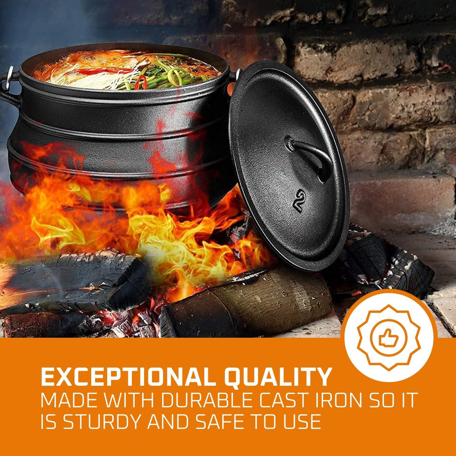 12 Liter gietijzeren Dutch Ove - Camp Dutch Oven Cast recensie en prijs
