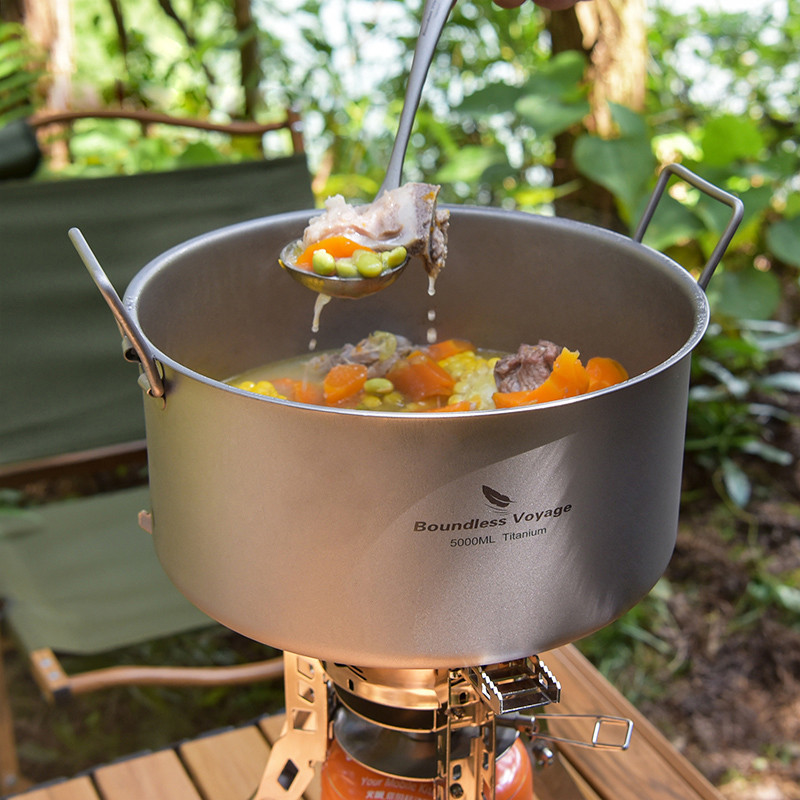 Grenzeloze Reis Titanium Pot 5 - Camping Cooking Pot Large recensie en prijs