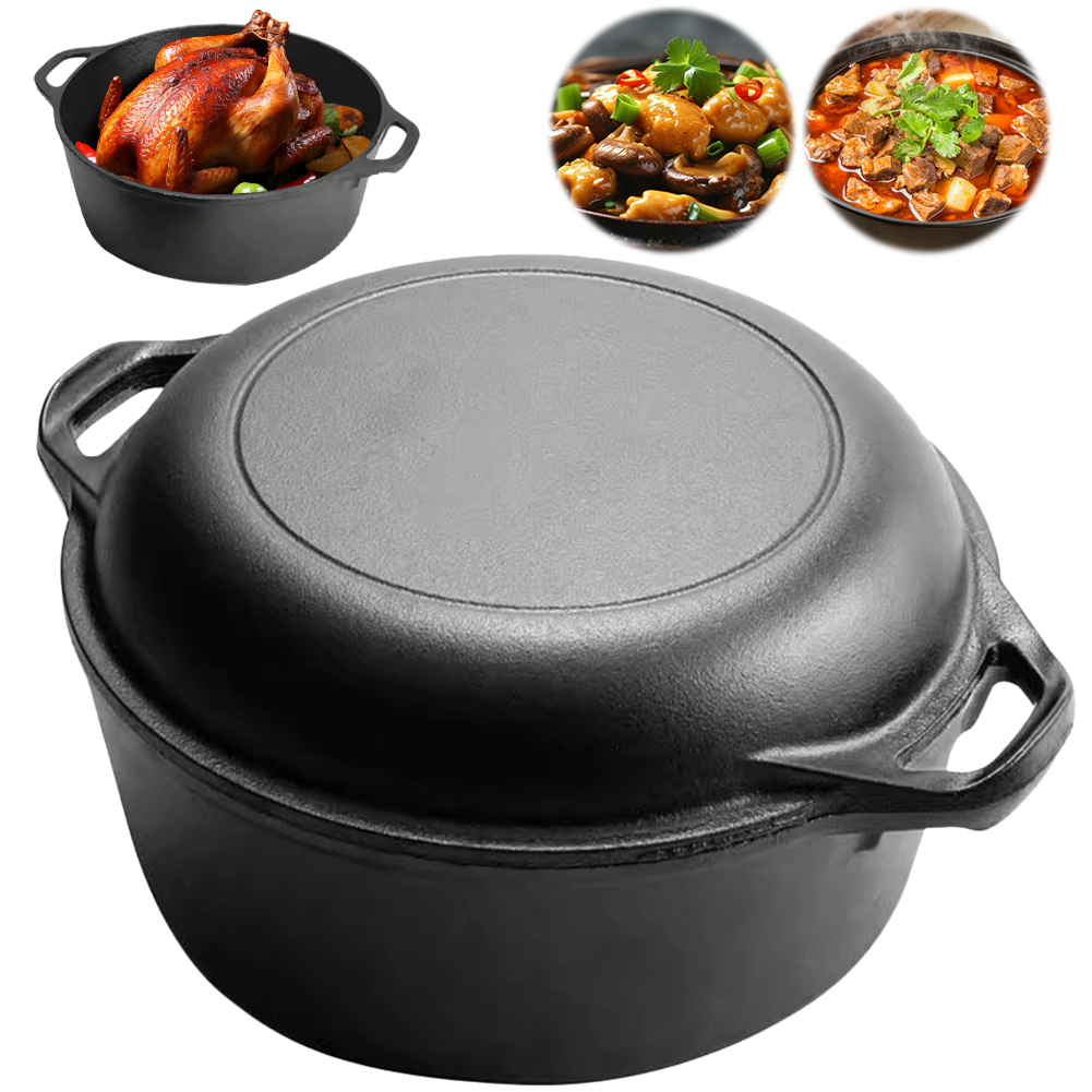 2-in-1 gietijzeren Dutch Oven  - Camp Dutch Oven Cast recensie en prijs