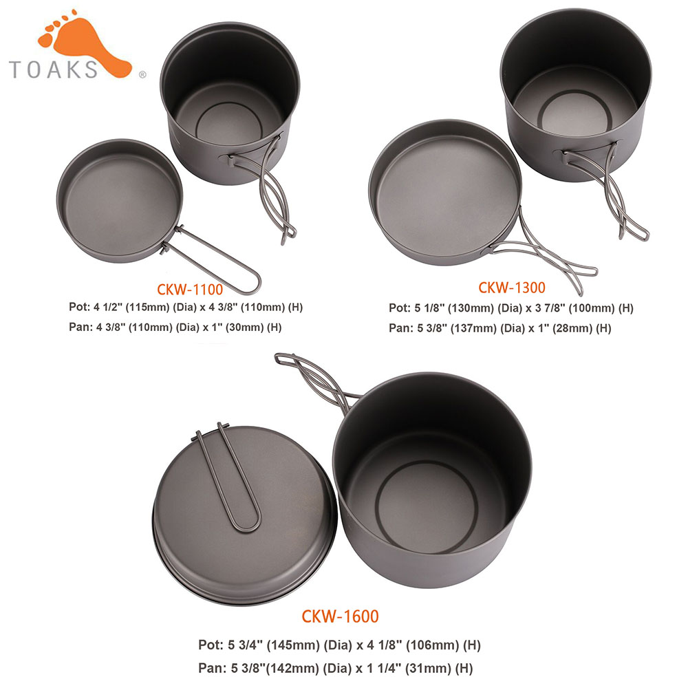 TOAKS Pannenset Ultralight Tit - Camping Cooking Kitchen Set recensie en prijs