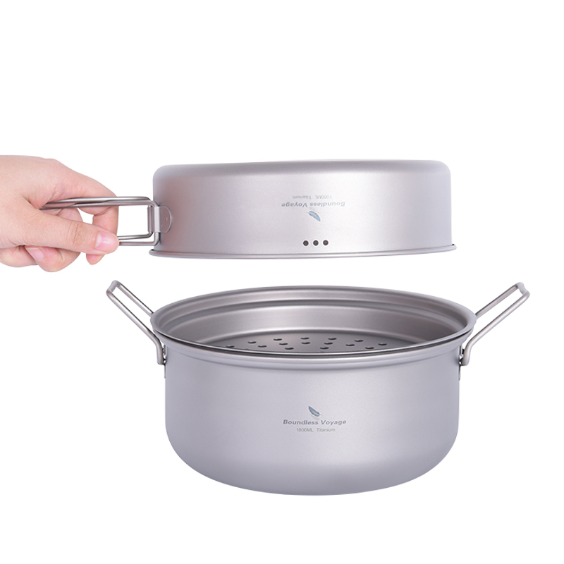 Boundless Voyage Titanium Stea - Camping Cooking Pot recensie en prijs