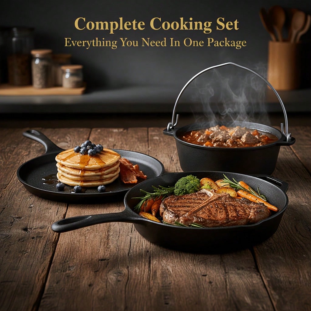 PACILACK Gietijzeren Pannenset - Camp Dutch Oven Cast recensie en prijs