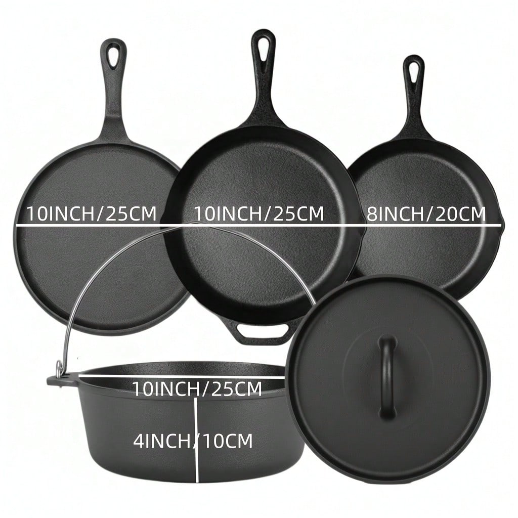 PACILACK Gietijzeren Pannenset - Camp Dutch Oven Cast recensie en prijs
