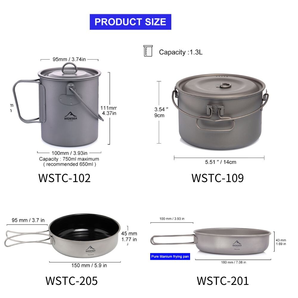Widesea Camping Tafelgerei Tit - Camping Cooking Kitchen Set recensie en prijs