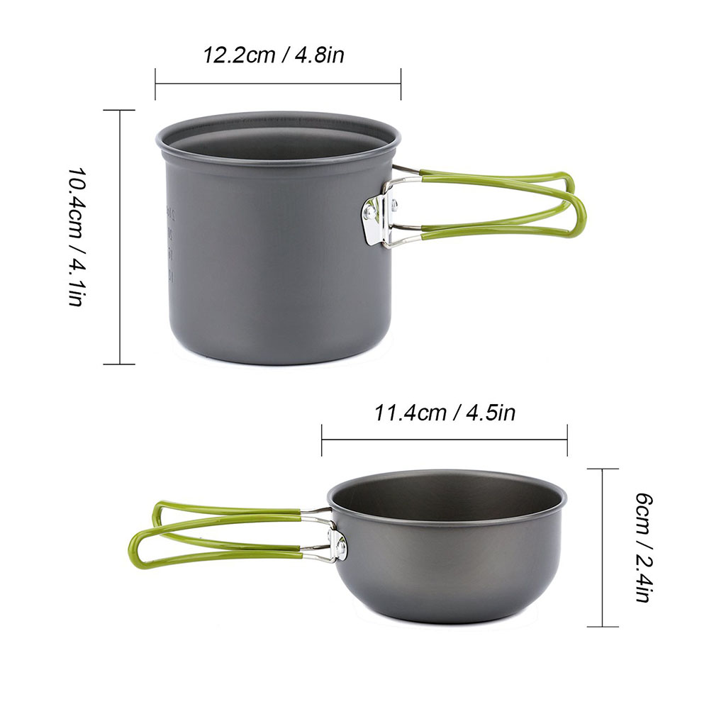 Ultralichte campingpotten pann - Camping Cooking Kitchen Set recensie en prijs