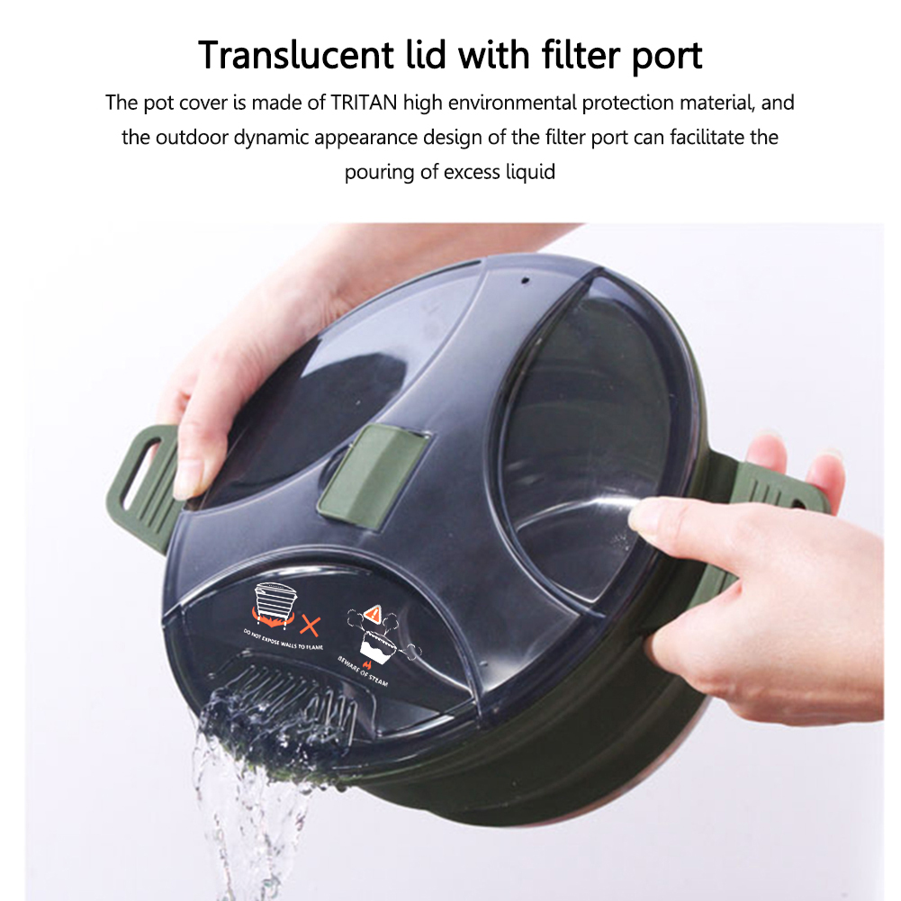 Siliconen opvouwbare campingpo - Camping Cooking Set Jetboil recensie en prijs