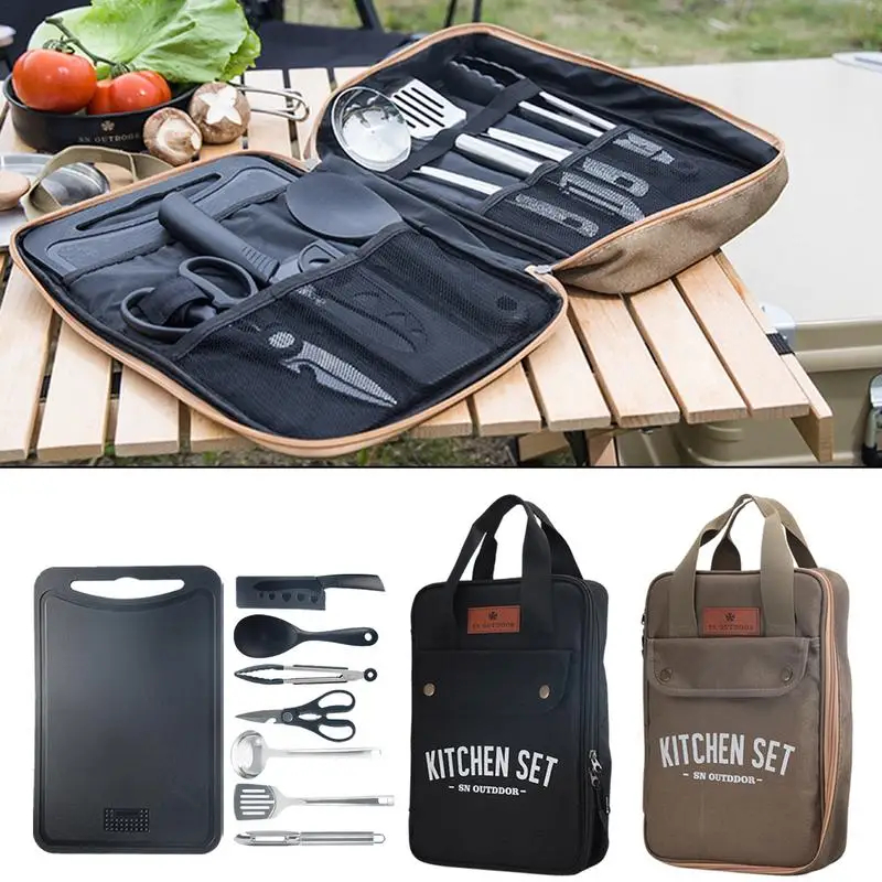 8-delige campingkeukenset, dra - Camping Cooking Kitchen Set recensie en prijs