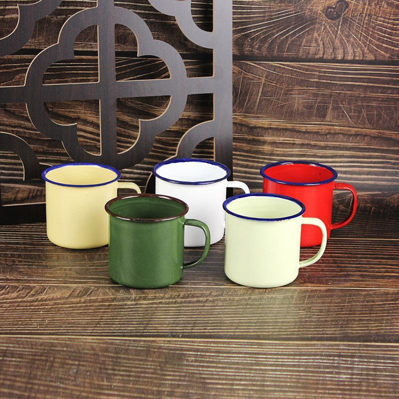 Emaille drinkbekers in meerder - Camping Cooking Pot recensie en prijs