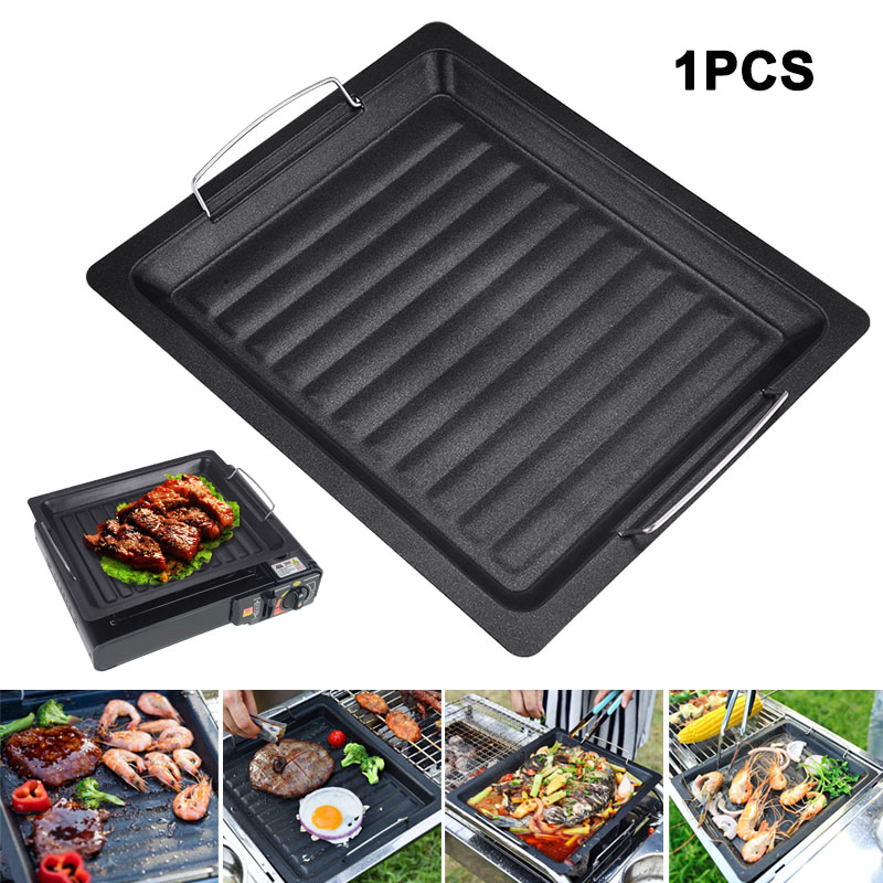 Buiten dikke vierkante grillpa - Camping Cooking Pot recensie en prijs