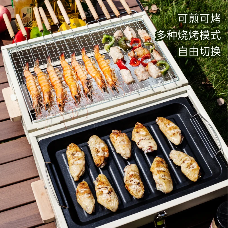 Barbecueoven Huishoudelijke gr - Camping Cooking Griddle recensie en prijs