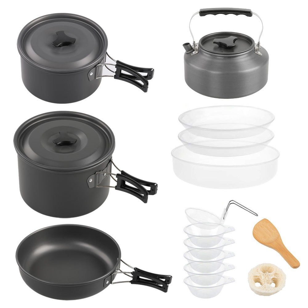 Grote kookset voor buiten, 2-4 - Camping Cooking Pot Large recensie en prijs