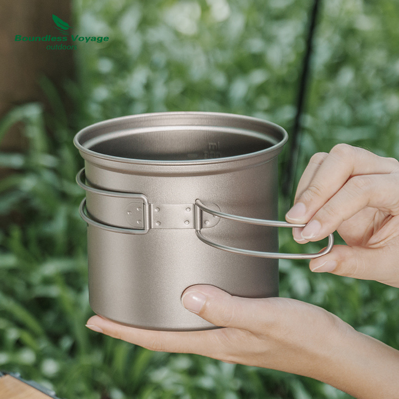 Pure titanium opvouwbare kookp - Camping Cooking Pot recensie en prijs
