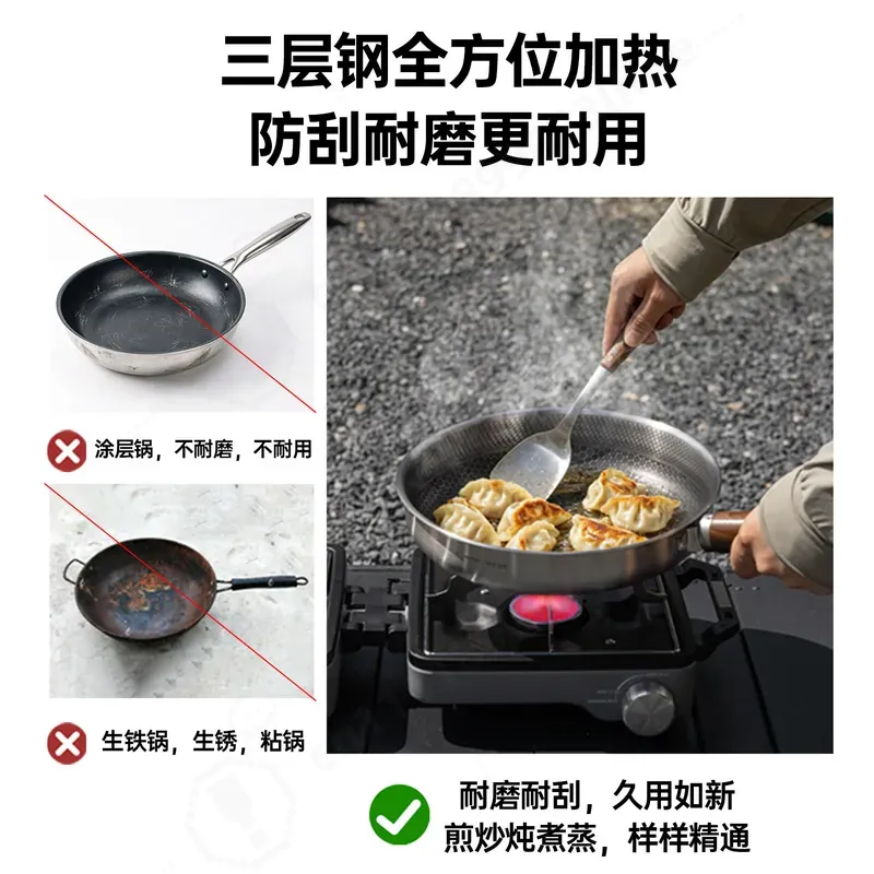 Grote capaciteit drielaags ver - Camping Cooking Pot Large recensie en prijs