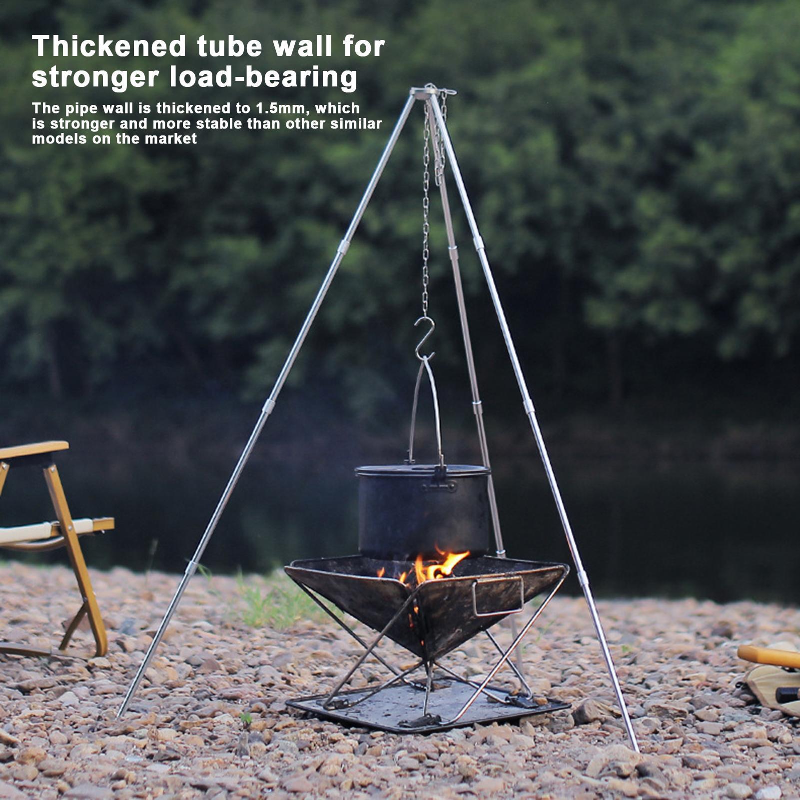 Buiten grote kampvuur-tripod,  - Camping Cooking Pot Large recensie en prijs