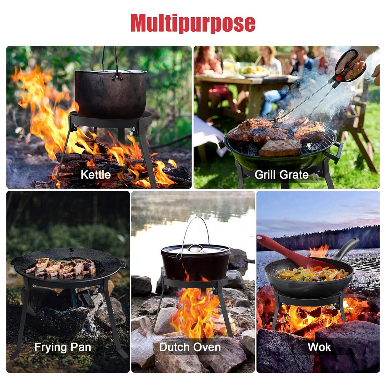 Vouwbare kookkampvuur-tripod v - Campfire Cooking recensie en prijs