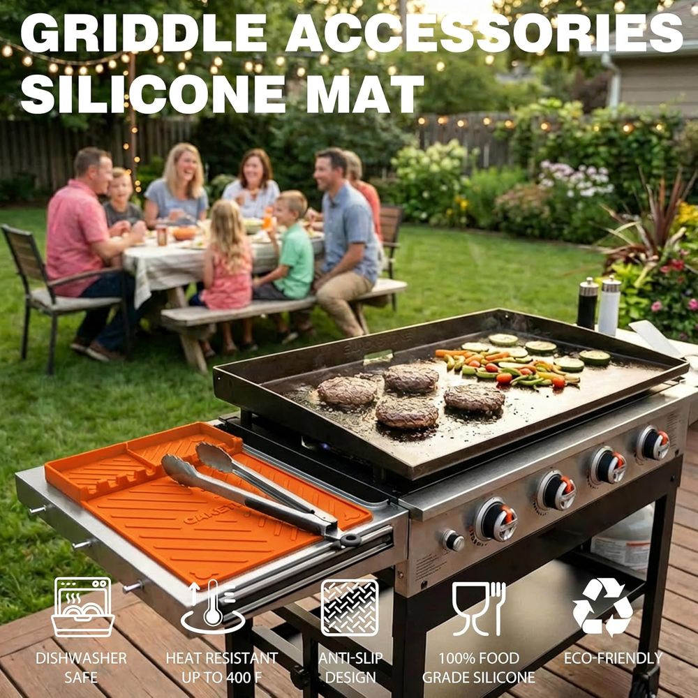 Siliconen grillmatten of acces - Camping Cooking Griddle recensie en prijs