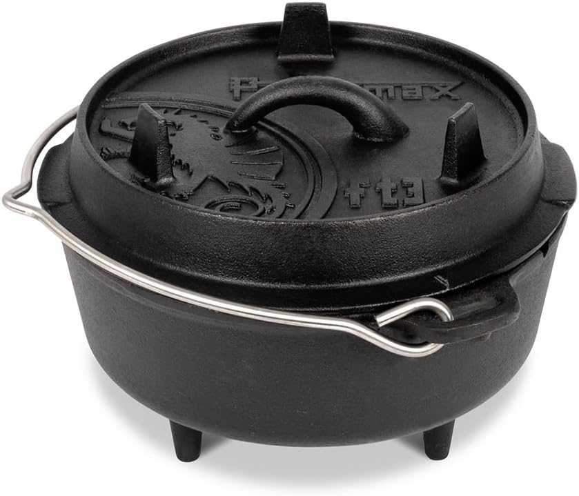 Voorgekruide gietijzeren Dutch - Campfire Cooking recensie en prijs